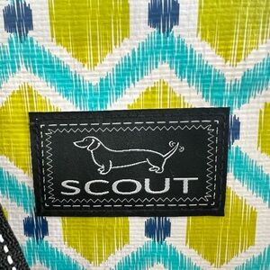 Scout Zigzag Pattern Tote in Blue and Yellow